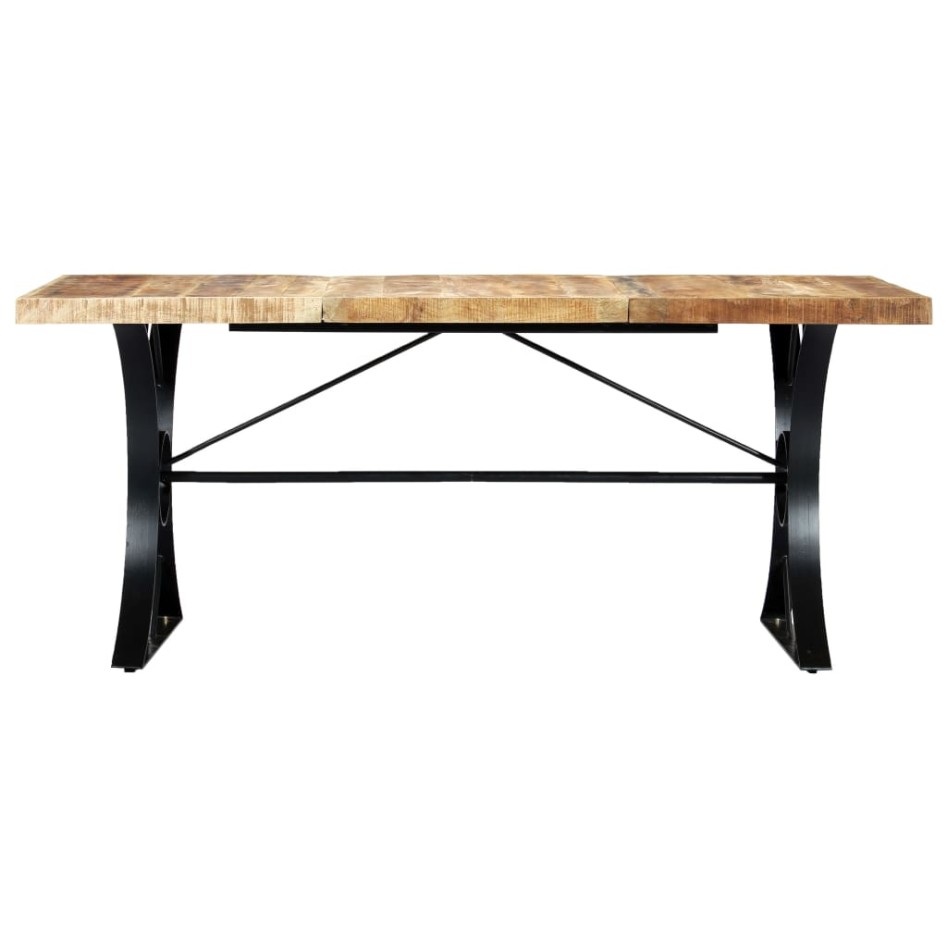 Mesa de comedor de madera maciza de mango 180x90x76