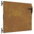 Puerta de jardín acero corten 85x100