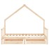 Estructura de cama infantil con cajones madera de pino