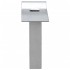 Puerta de malla de jardín acero galvanizado gris 289x150