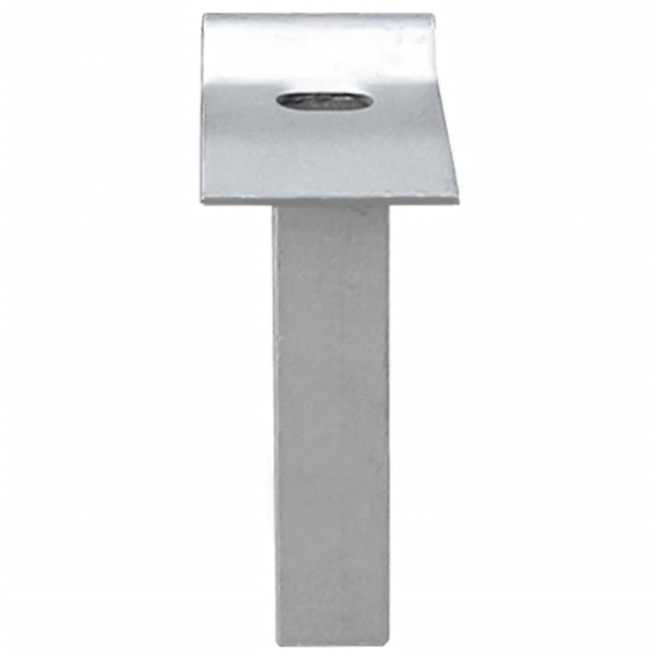 Puerta de malla de jardín acero galvanizado gris 289x150