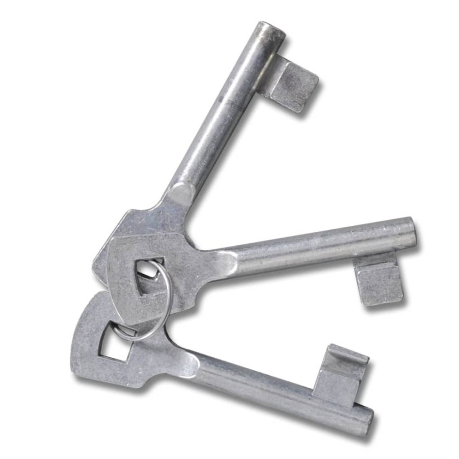 Puerta de malla de jardín acero galvanizado gris 289x150