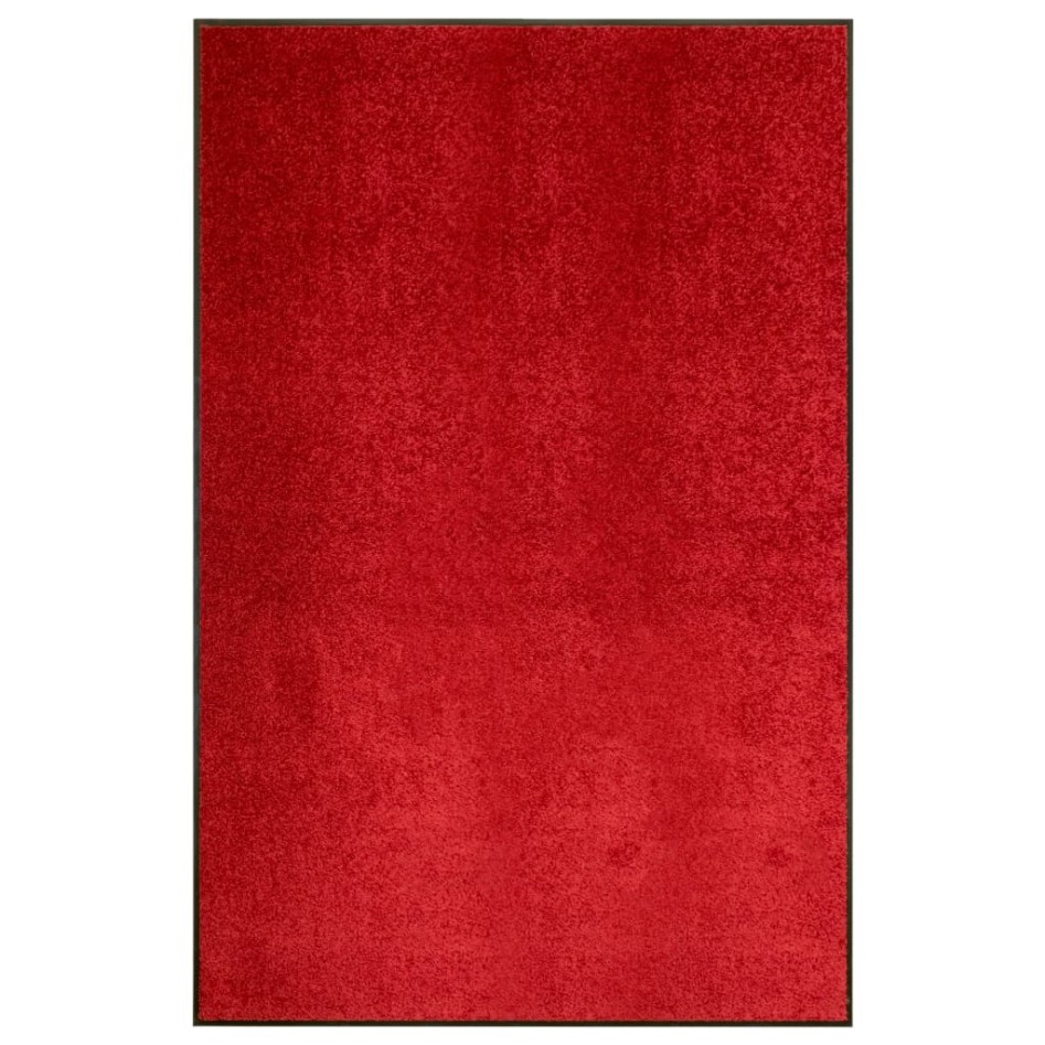 Felpudo lavable rojo 120x180