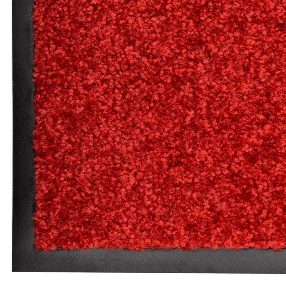 Felpudo lavable rojo 120x180