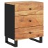 Mesita de noche madera acacia madera contrachapada 50x33x62