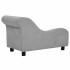 Sofá para perros con almohada gris felpa 83x44x44
