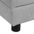 Sofá para perros con almohada gris felpa 83x44x44