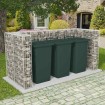 Gaviones para ocultar triple contenedor 250x100x120 cm