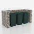 Gaviones para ocultar triple contenedor 250x100x120