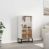 Aparador alto madera contrachapada blanco 60x35x125
