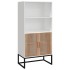 Aparador alto madera contrachapada blanco 60x35x125