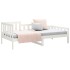 Sofá cama sin colchón madera maciza de pino blanco 90x190