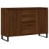 Aparador de madera de ingeniería marrón roble 104x35x70