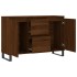 Aparador de madera de ingeniería marrón roble 104x35x70