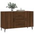 Aparador de madera de ingeniería roble marrón 100x36x60