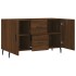 Aparador de madera de ingeniería roble marrón 100x36x60
