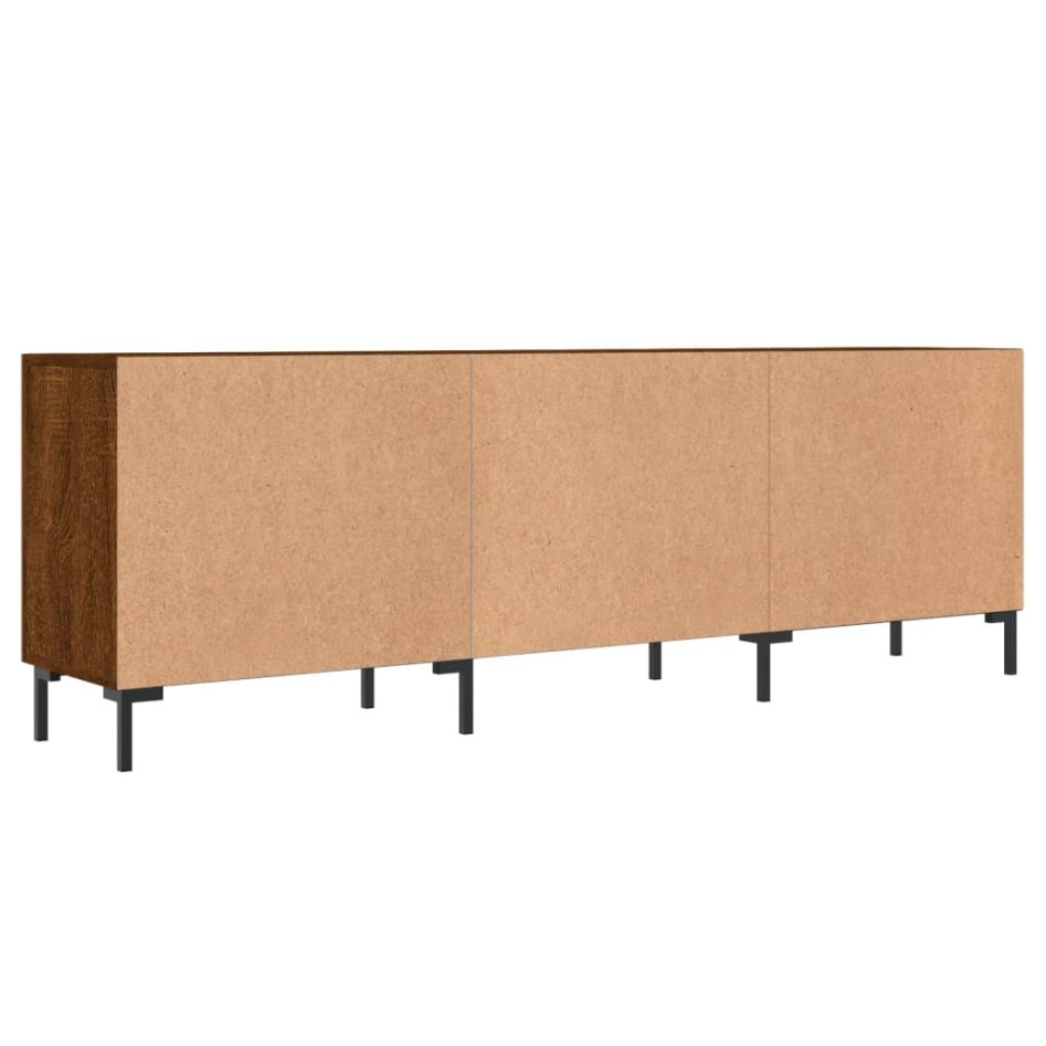 Mueble de TV madera de ingeniería roble marrón 150x30x50