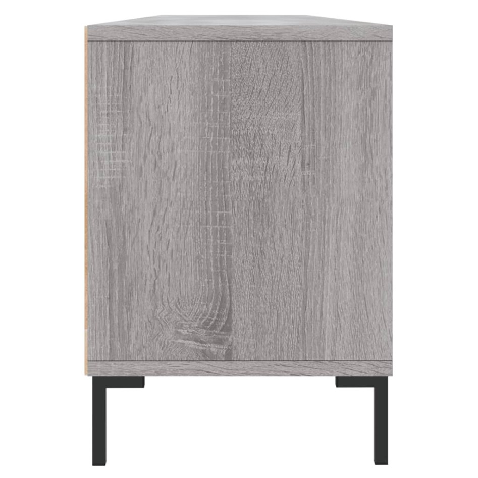 Mueble para TV madera contrachapada gris Sonoma 150x30x44,5