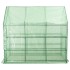 Invernadero accesible con 12 estantes acero 143x214x196