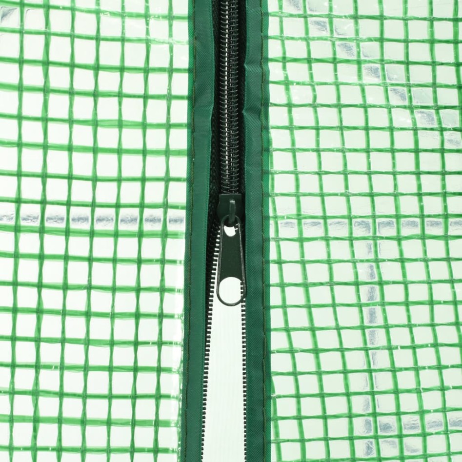 Invernadero accesible con 12 estantes acero 143x214x196