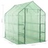 Invernadero accesible con 12 estantes acero 143x214x196