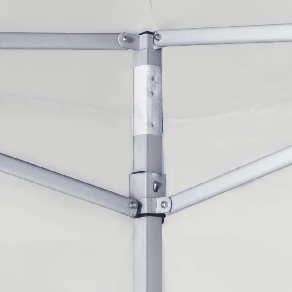 Carpa plegable profesional con 2 paredes acero blanco 2x2