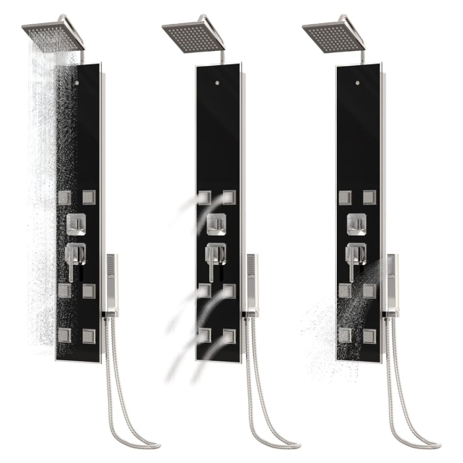 Panel de ducha de vidrio 18x45,5x130 cm