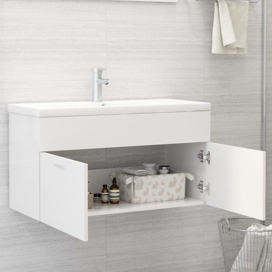 Mueble con lavabo madera de ingeniería