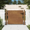 Puerta de jardín acero corten 105x105 cm