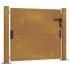 Puerta de jardín acero corten 105x105
