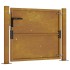 Puerta de jardín acero corten 105x105