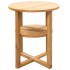 Mesa auxiliar de madera maciza de roble 40x50