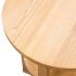 Mesa auxiliar de madera maciza de roble 40x50