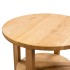 Mesa auxiliar de madera maciza de roble 40x50