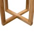 Mesa auxiliar de madera maciza de roble 40x50