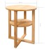 Mesa auxiliar de madera maciza de roble 40x50
