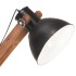 Lámpara de pie madera maciza de mango negro