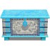 Baúl de almacenamiento madera de mango azul 80x40x45