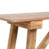 Mesa consola de madera reciclada mixta 130x40x80
