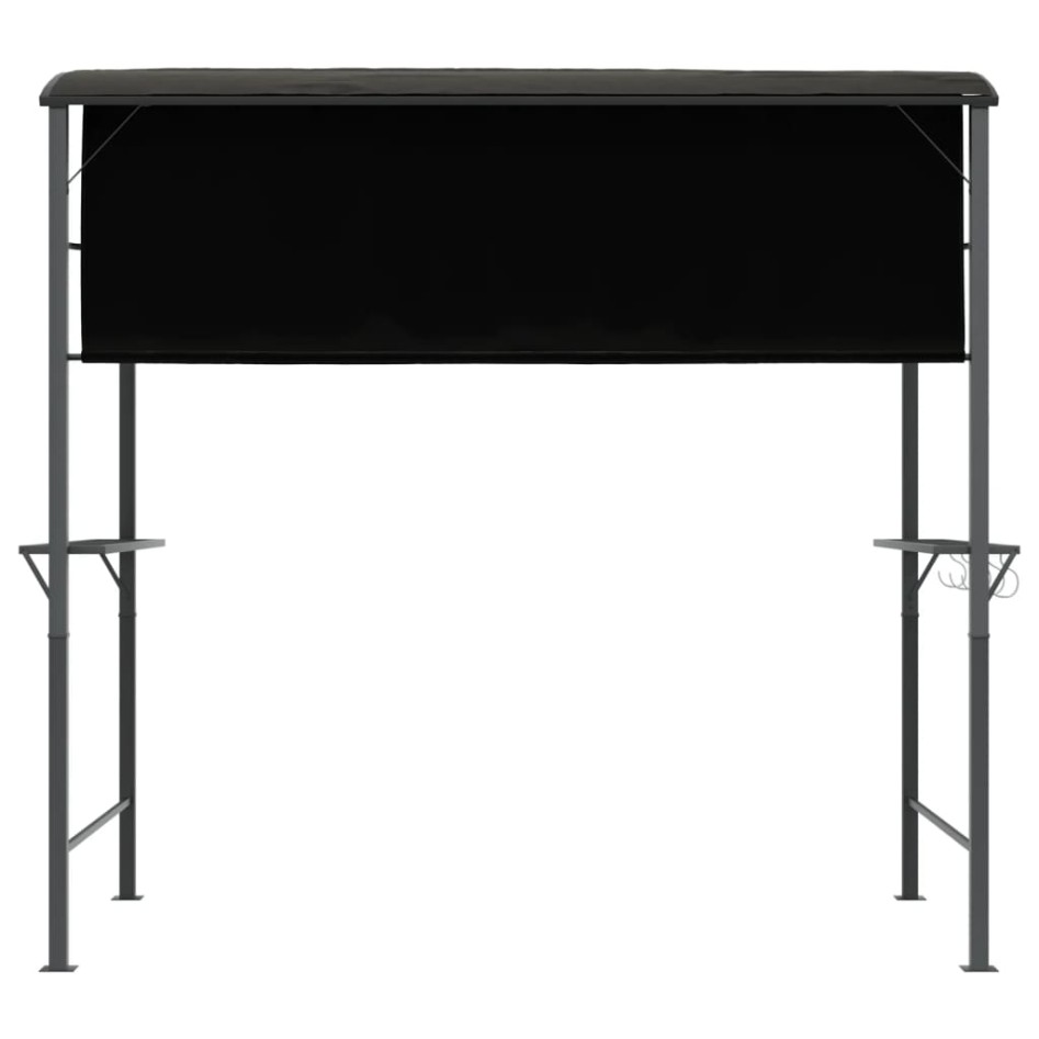 Cenador con tejado gris antracita 220x110x200