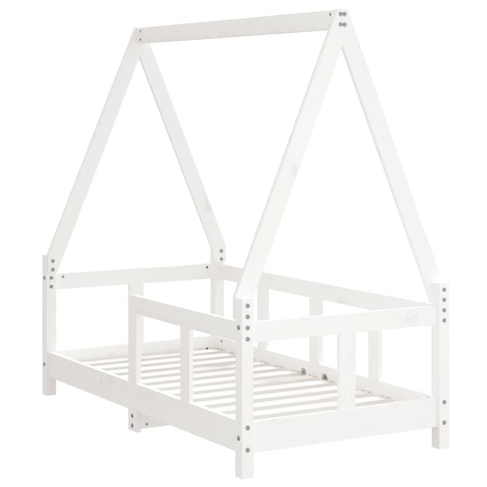 Estructura de cama para niños madera de pino blanco 70x140