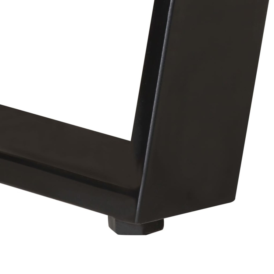 Escritorio madera maciza acacia con borde natural 107x45x79