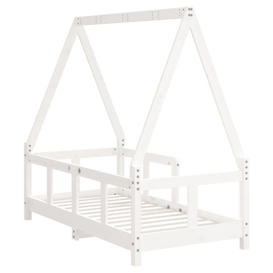 Estructura de cama para niños madera de pino blanco 70x140