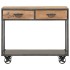 Mesa consola de madera maciza reciclada 90x35x74