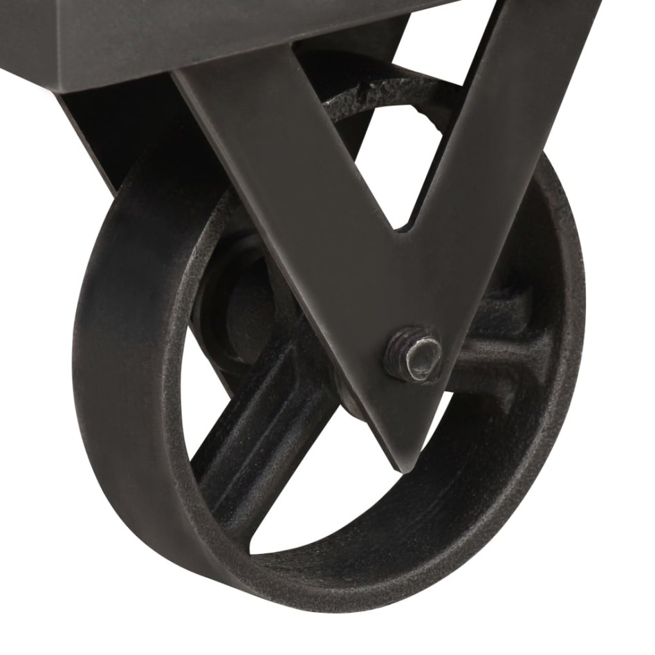 Mesa consola de madera maciza reciclada 90x35x74