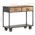 Mesa consola de madera maciza reciclada 90x35x74
