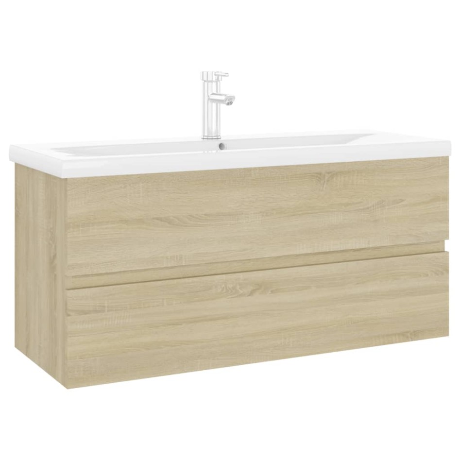 Mueble con lavabo madera de ingeniería roble
