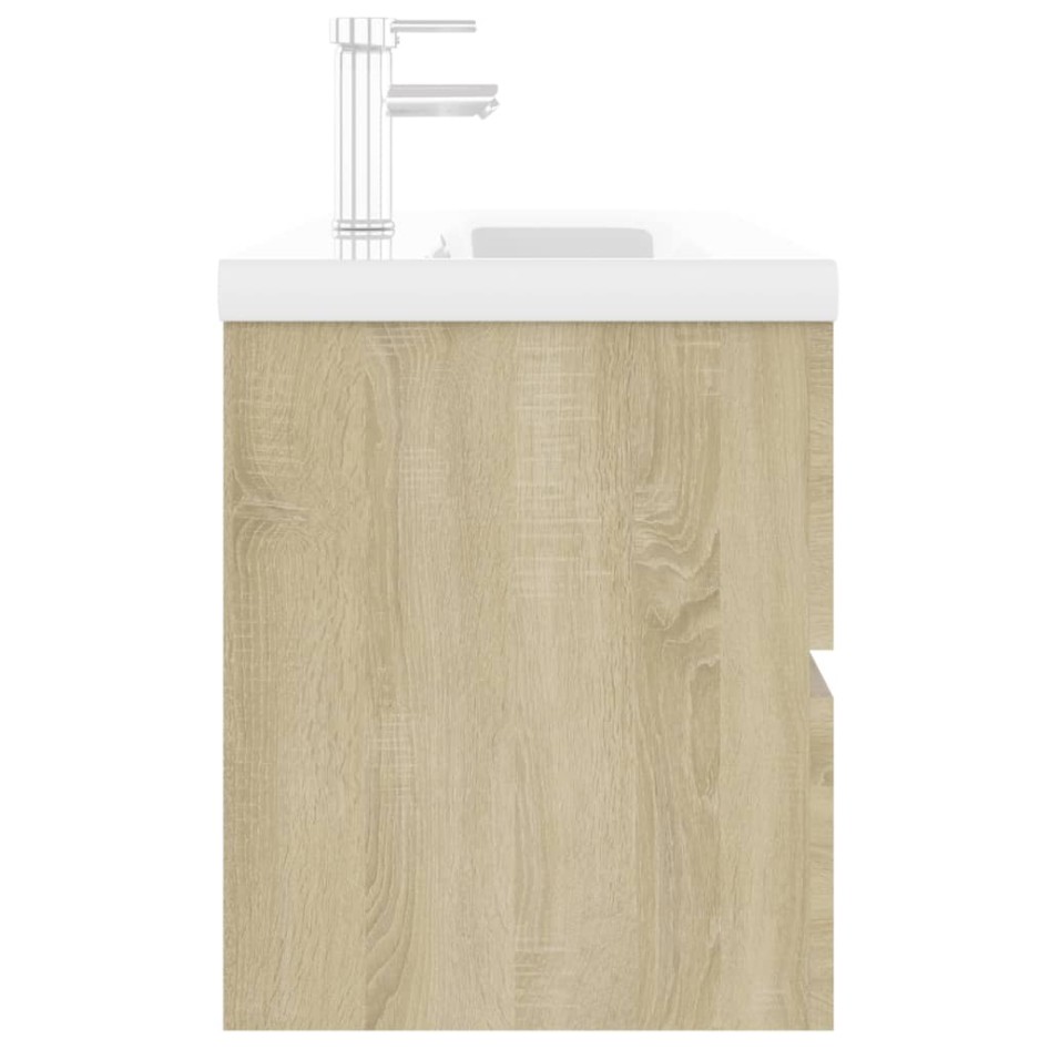 Mueble con lavabo madera de ingeniería roble