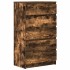 Cómoda de madera contrachapada roble ahumado 60x36x103