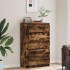 Cómoda de madera contrachapada roble ahumado 60x36x103